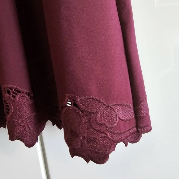 Ted Baker London Burgundy Midi Dress - Picture 4 of 12